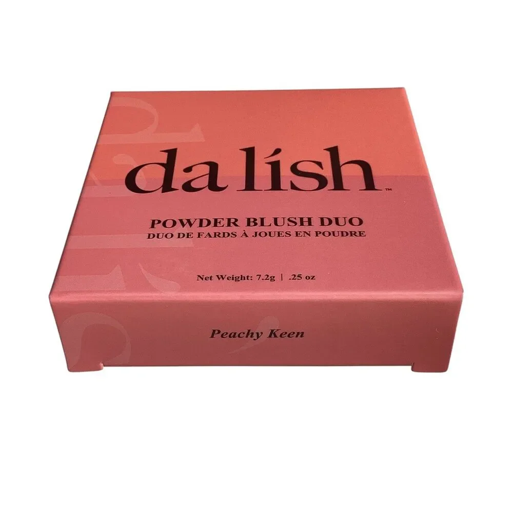 da lish Powder Blush Duo Peachy Keen Fab Squad Vegan Cruelty Free 7.2g New